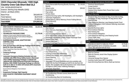 2023 Chevrolet Silverado 1500 High Country