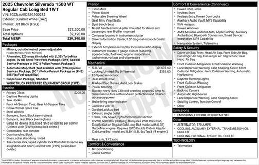 2025 Chevrolet Silverado 1500 WT