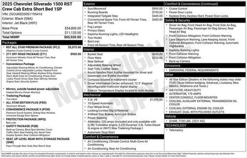 2025 Chevrolet Silverado 1500 RST