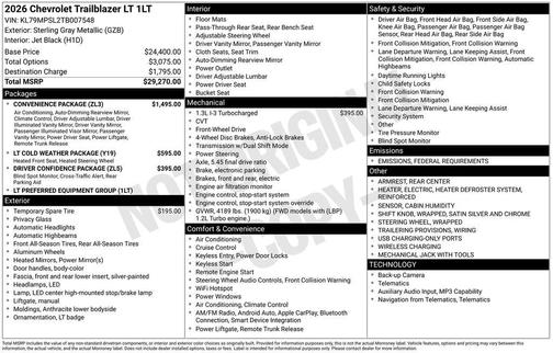 2026 Chevrolet Trailblazer LT