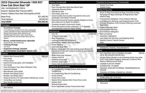 2023 Chevrolet Silverado 1500 RST