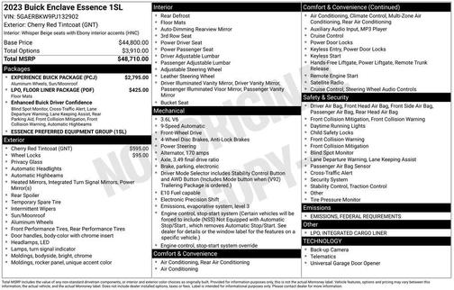 2023 Buick Enclave Essence FWD