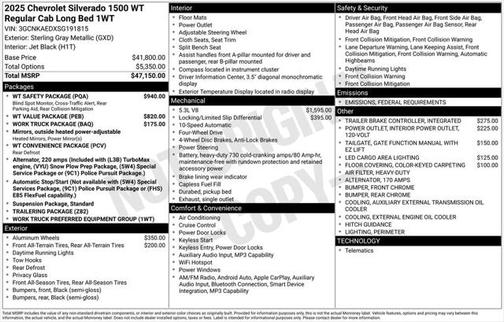 2025 Chevrolet Silverado 1500 WT