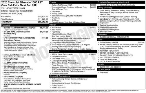 2025 Chevrolet Silverado 1500 RST