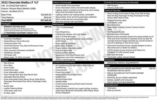 2022 Chevrolet Malibu LT