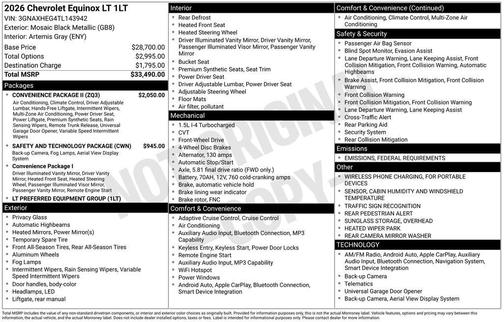 2026 Chevrolet Equinox 1LT