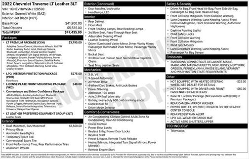 2022 Chevrolet Traverse LT Leather