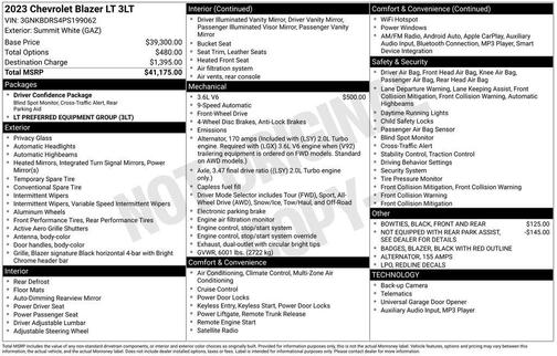 2023 Chevrolet Blazer 3LT