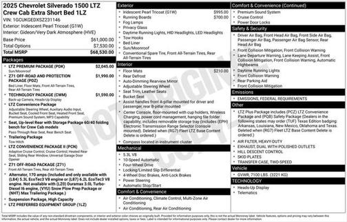 2025 Chevrolet Silverado 1500 LTZ