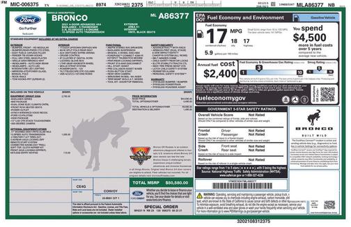 2021 Ford Bronco Badlands