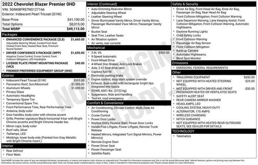 2022 Chevrolet Blazer Premier