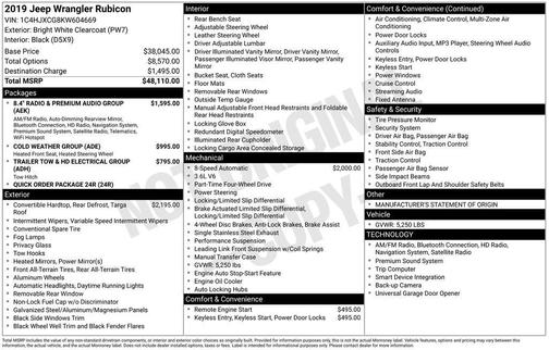 2019 Jeep Wrangler Rubicon