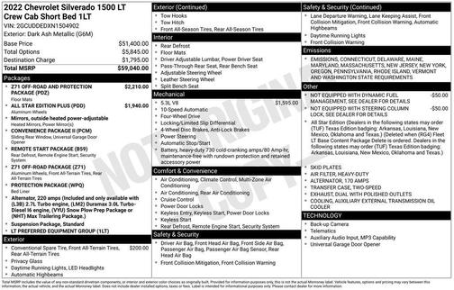2022 Chevrolet Silverado 1500 LT