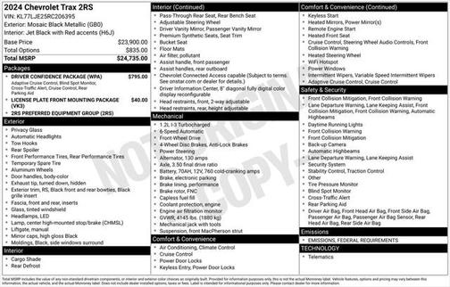 2024 Chevrolet Trax FWD 2RS