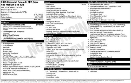 2025 Chevrolet Colorado ZR2