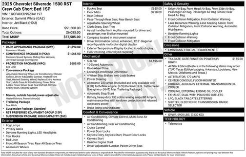 2025 Chevrolet Silverado 1500 RST