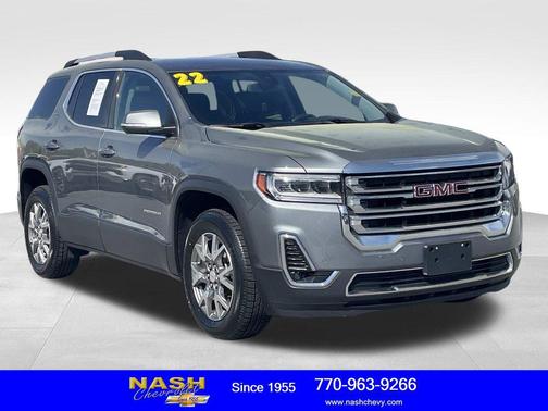 Satin Steel Metallic 2022 GMC Acadia AWD SLT