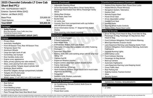 2025 Chevrolet Colorado LT