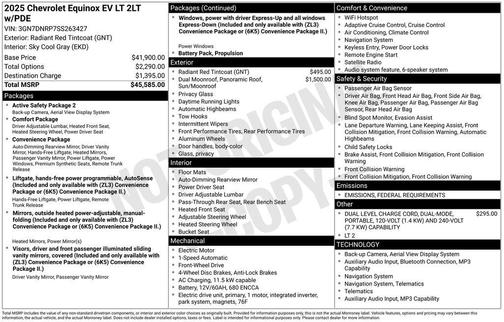 2025 Chevrolet Equinox EV LT