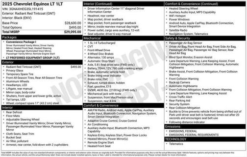 2025 Chevrolet Equinox 1LT