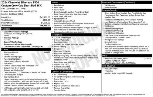2024 Chevrolet Silverado 1500 Custom