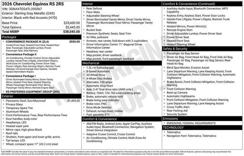 2026 Chevrolet Equinox AWD RS