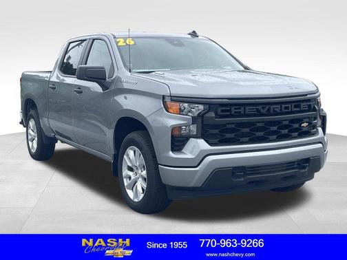 Sterling Gray Metallic 2026 Chevrolet Silverado 1500 Custom