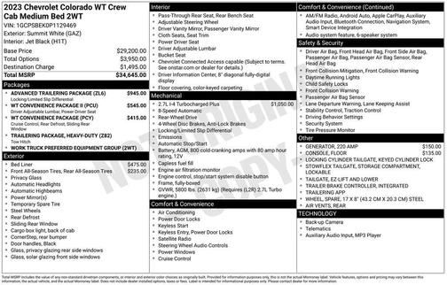 2023 Chevrolet Colorado WT