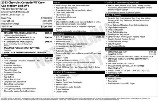 2023 Chevrolet Colorado WT