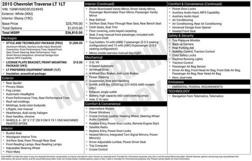 2015 Chevrolet Traverse 1LT