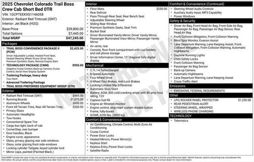 2025 Chevrolet Colorado Trail Boss