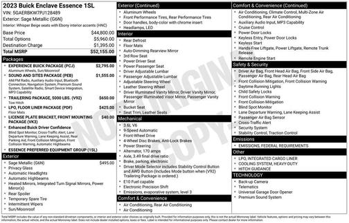 2023 Buick Enclave Essence FWD