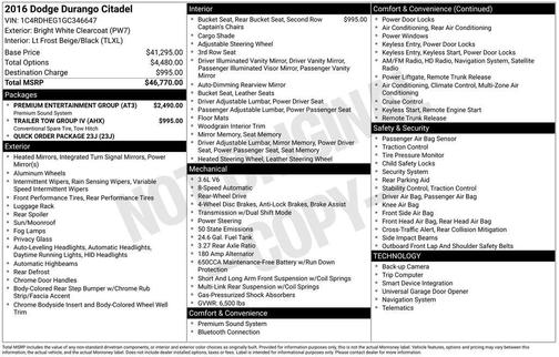 2016 Dodge Durango Citadel