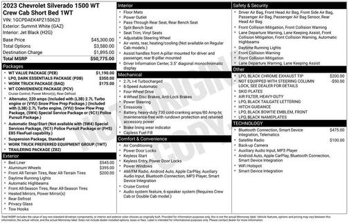 2023 Chevrolet Silverado 1500 WT