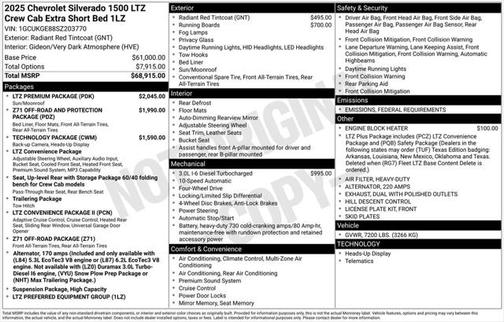 2025 Chevrolet Silverado 1500 LTZ