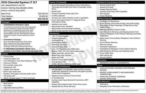 2026 Chevrolet Equinox 1LT