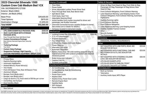 2023 Chevrolet Silverado 1500 Custom