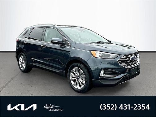 Stone Blue Metallic 2022 Ford Edge Titanium
