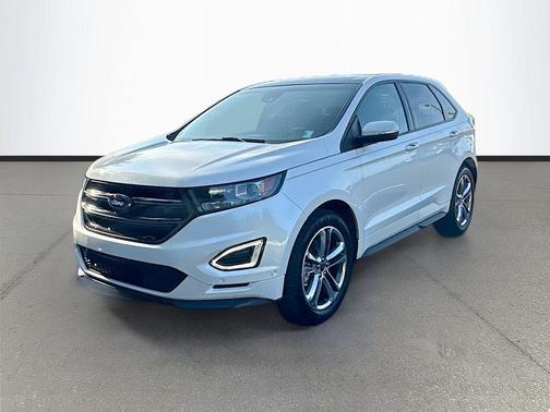 White Platinum Clearcoat Metallic 2015 Ford Edge Sport