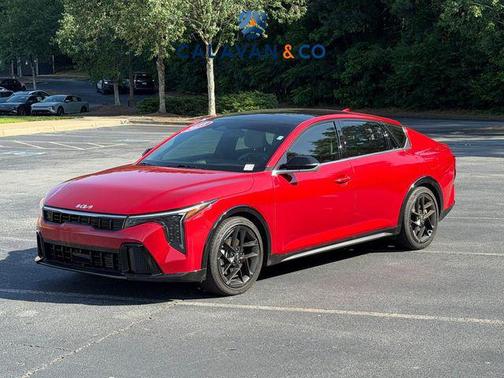 Currant Red 2025 Kia K4 GT-Line Turbo