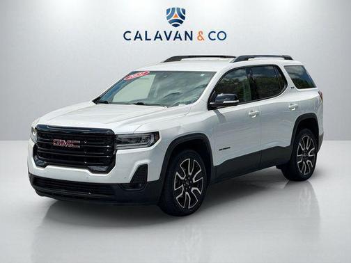 White Frost Tricoat 2021 GMC Acadia FWD SLT