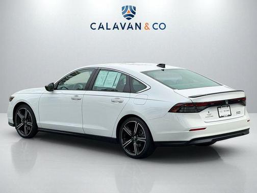 White 2023 Honda Accord Hybrid Sport