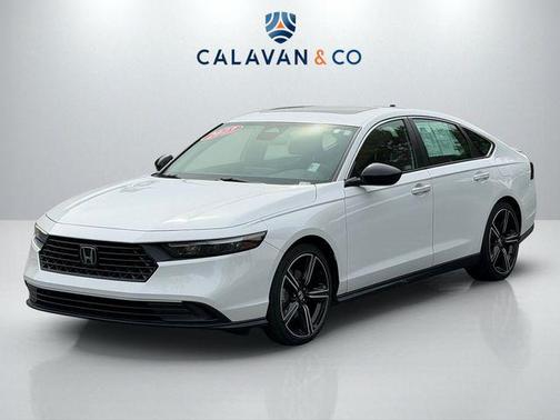 White 2023 Honda Accord Hybrid Sport