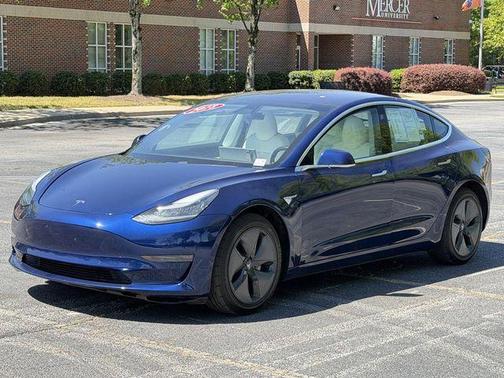 Blue 2018 Tesla Model 3 Mid Range