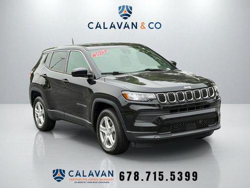 Diamond Black Crystal Pearlcoat 2023 Jeep Compass Sport