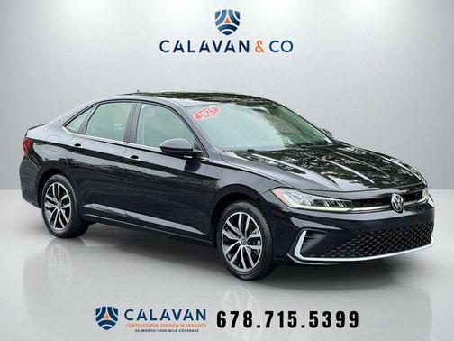 Black 2025 Volkswagen Jetta 1.5T SE