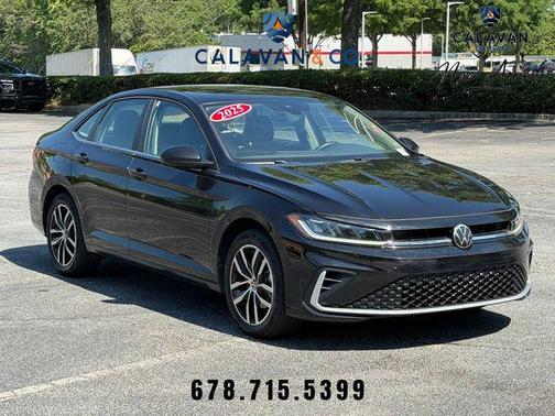 Black 2025 Volkswagen Jetta 1.5T SE
