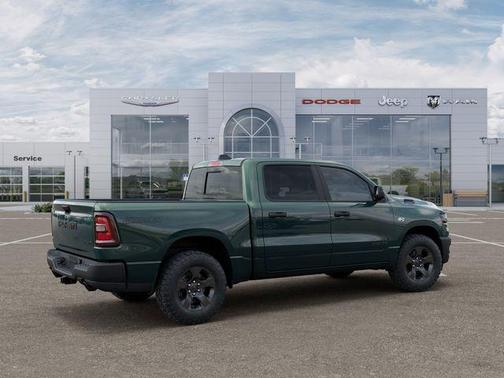 Serrano Green Metallic 2026 RAM 1500 Warlock Crew Cab 4x4 5'7' Box