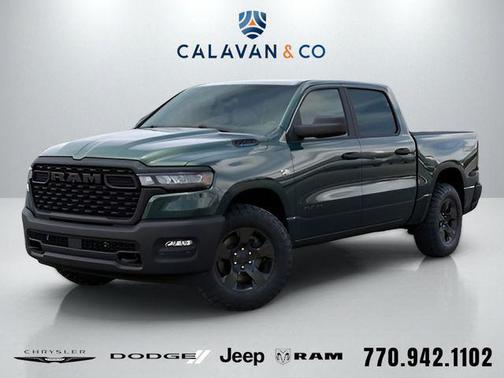 Serrano Green Metallic 2026 RAM 1500 Warlock Crew Cab 4x4 5'7' Box
