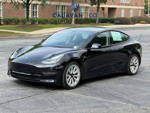 Solid Black 2021 Tesla Model 3 Standard Range Plus